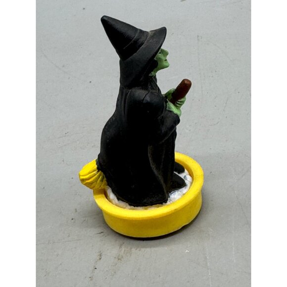 Vintage 1988 Wizard Of Oz Wicked Witch Figurine Black Hat Green Base stamp READ - Picture 8 of 10